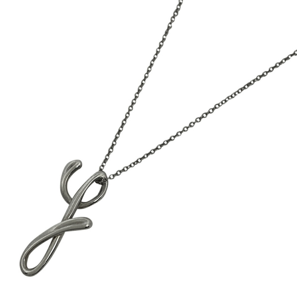 Tiffany Letter Y Alphabet Initial Necklace Silver